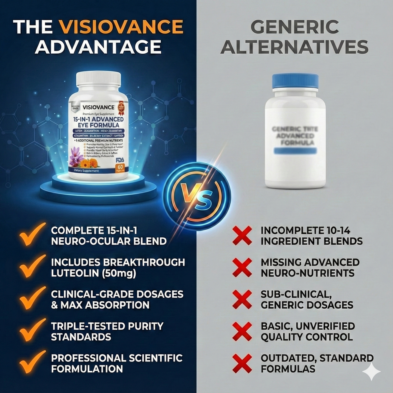 Why VisioVance Beats Ordinary Eye Vitamins