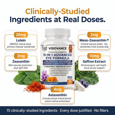 VisioVance 15 in 1 Advanced Eye Formula